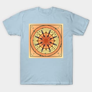 Radiant Sun Vintage Art Mandala T-Shirt